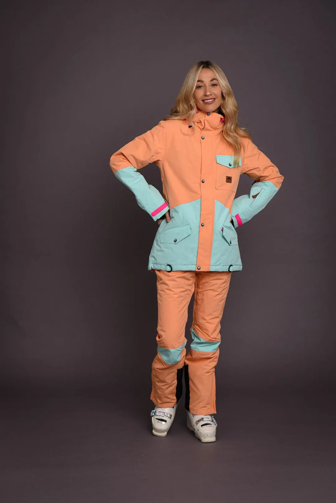 1080 Women's Ski & Snowboard Pant - Pastel Peach