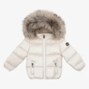 3470D-BABY DOWN JACKET W/FUR-04 Incense