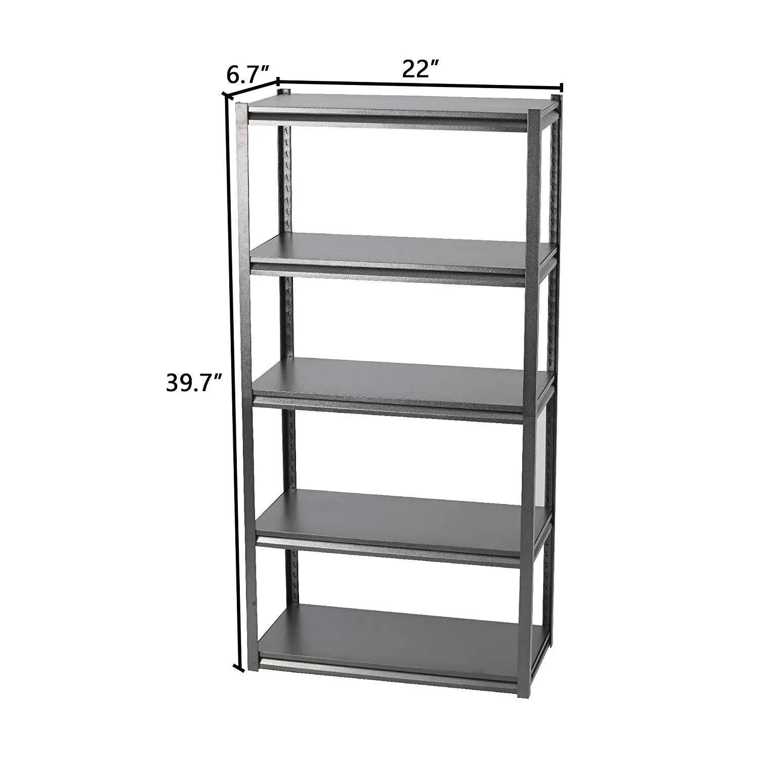 4 Tiers Adjustable Storage Shelf Rack Modern Style Bookcase Display Stand and Storage Tower,Black