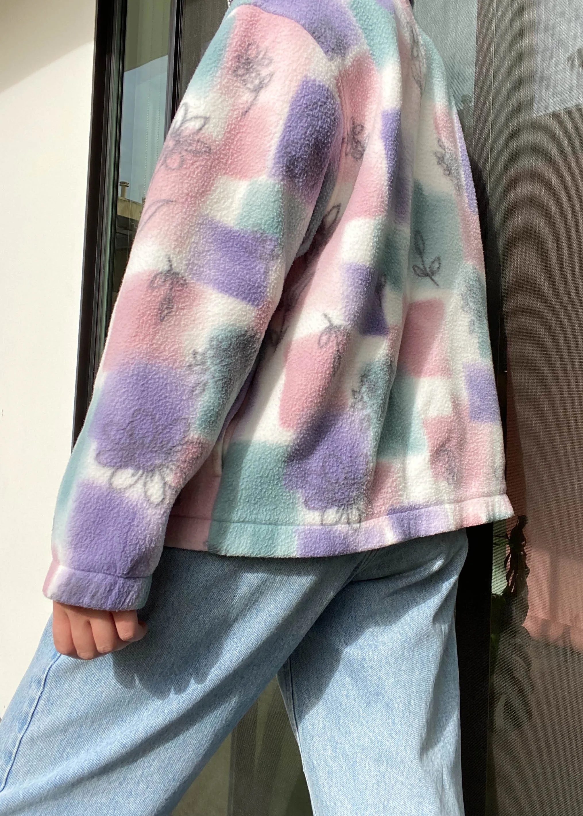 80's Pastel Fleece Jacket (M)