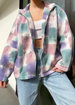 80's Pastel Fleece Jacket (M)