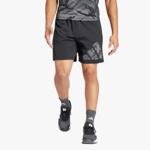 adidas Mens Woven Knit Logo Shorts Black