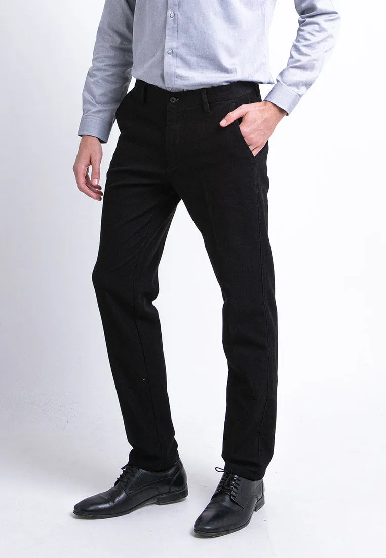 Alain delon Slim Fit Flat Front Cotton Pants - 12022001