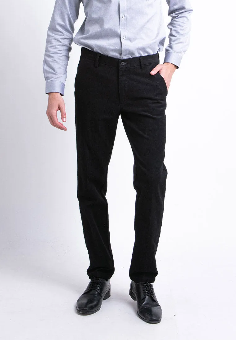 Alain delon Slim Fit Flat Front Cotton Pants - 12022001