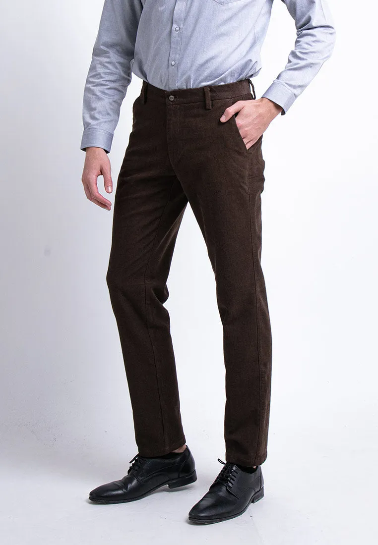 Alain delon Slim Fit Flat Front Cotton Pants - 12022001