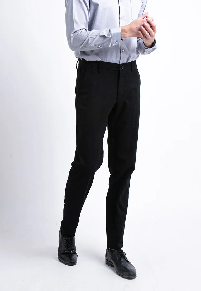 Alain delon Slim Fit Flat Front Cotton Pants - 12022001