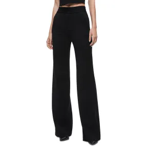 Alice and Olivia Womens Deanna High Rise Faux Pockets Bootcut Pants