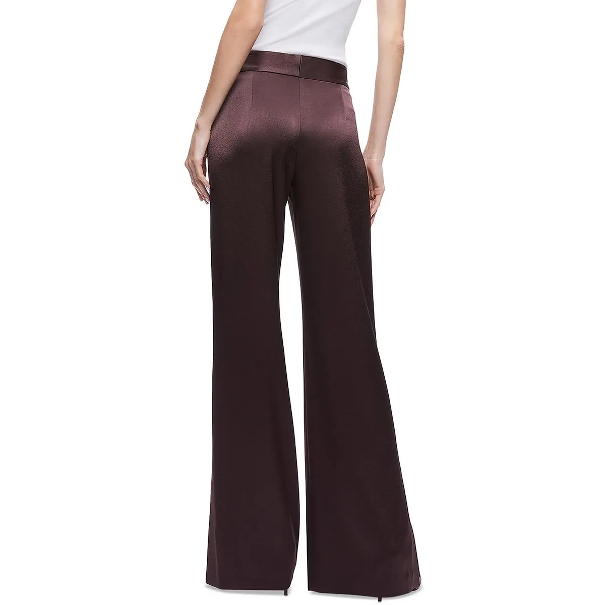 Alice and Olivia Womens High-rise Casual Wide Leg Pants