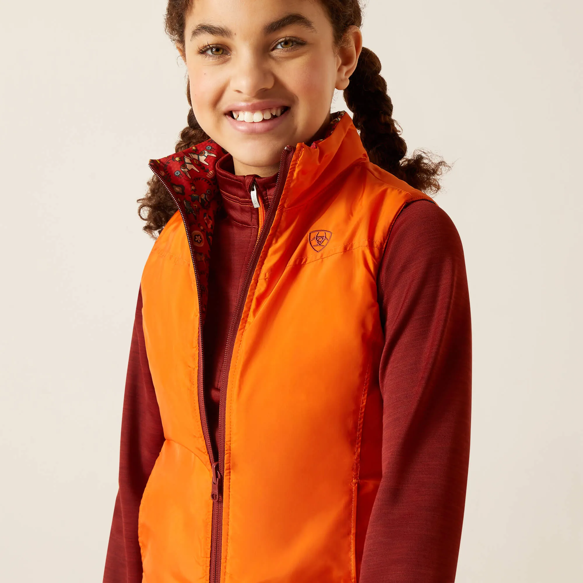 Ariat Girl's Dala Horse Bella Reversible Insulated Vest