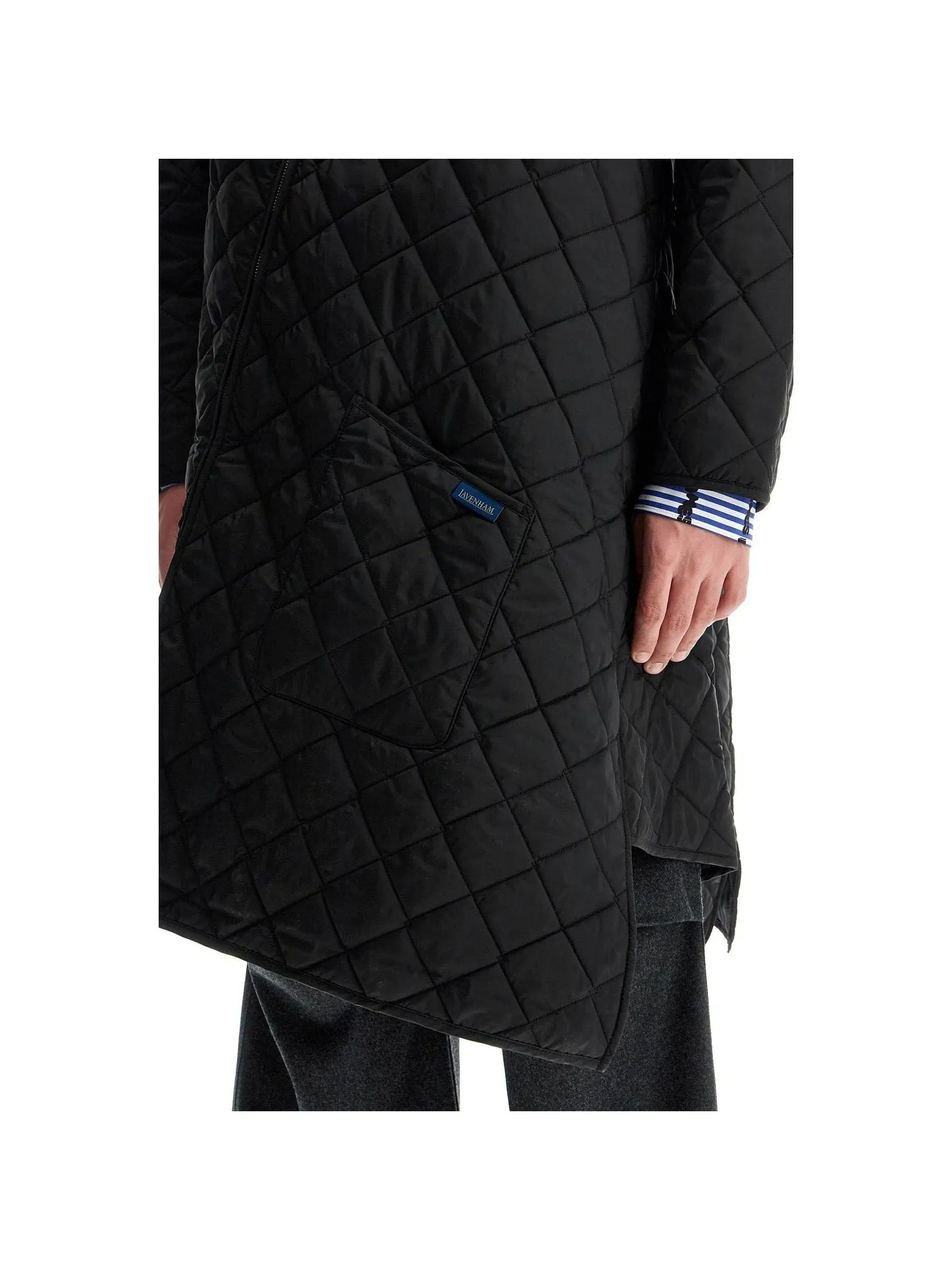 Asymmetrical Quilted Parka