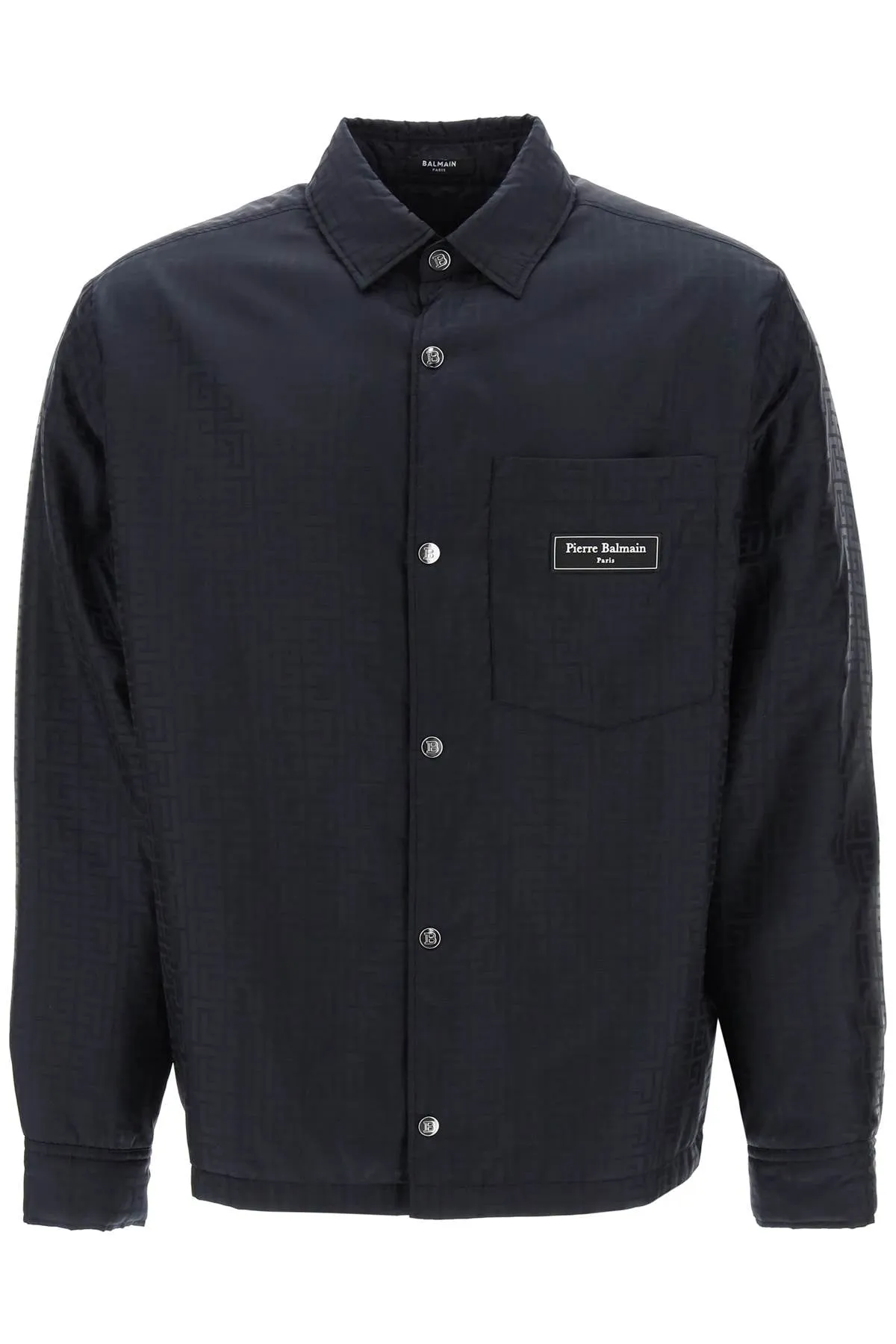 Balmain monogram nylon ovrshirt