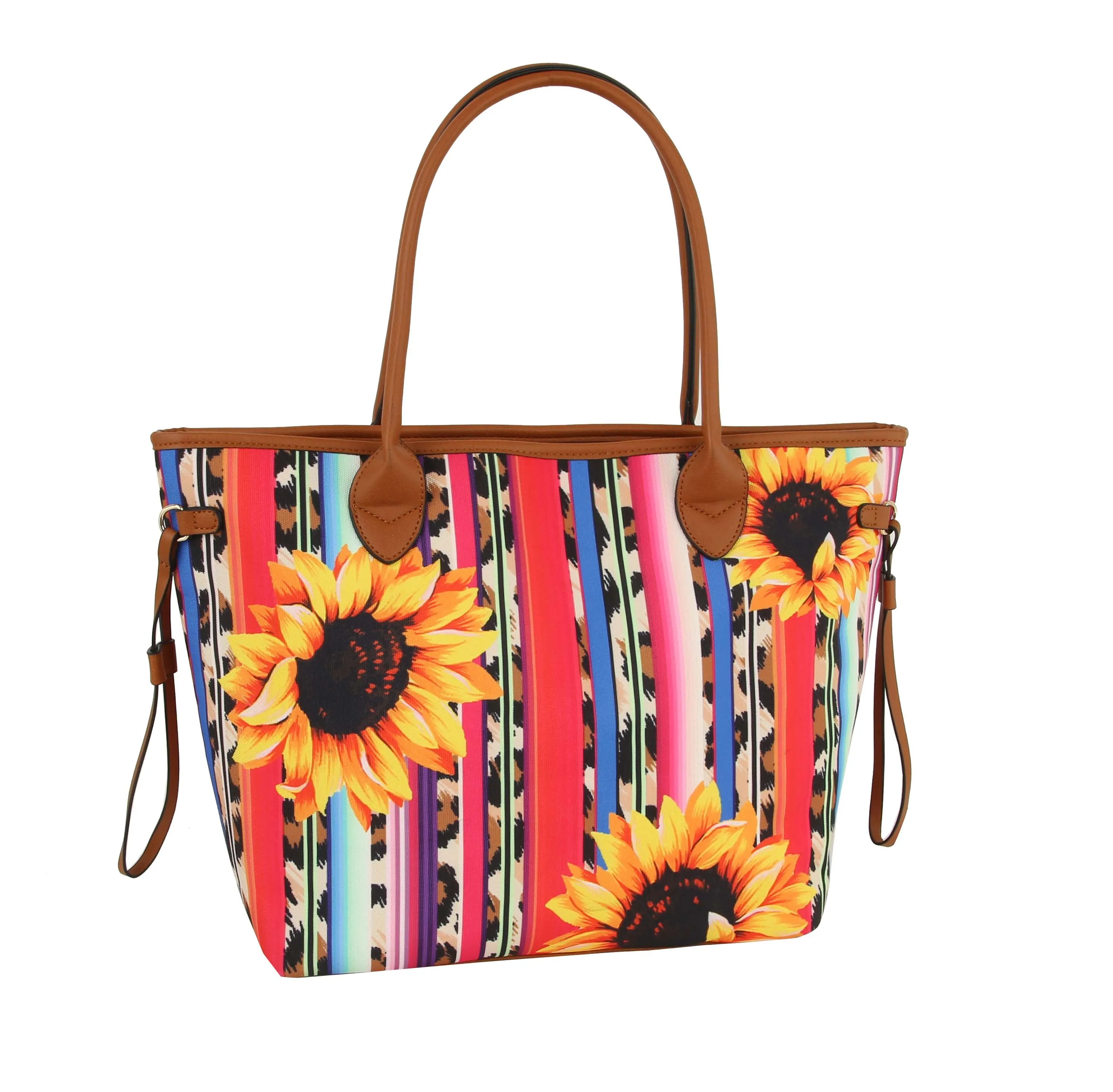 Big Sunflower Rainbow Tote Shoulder  Hobo Handbag