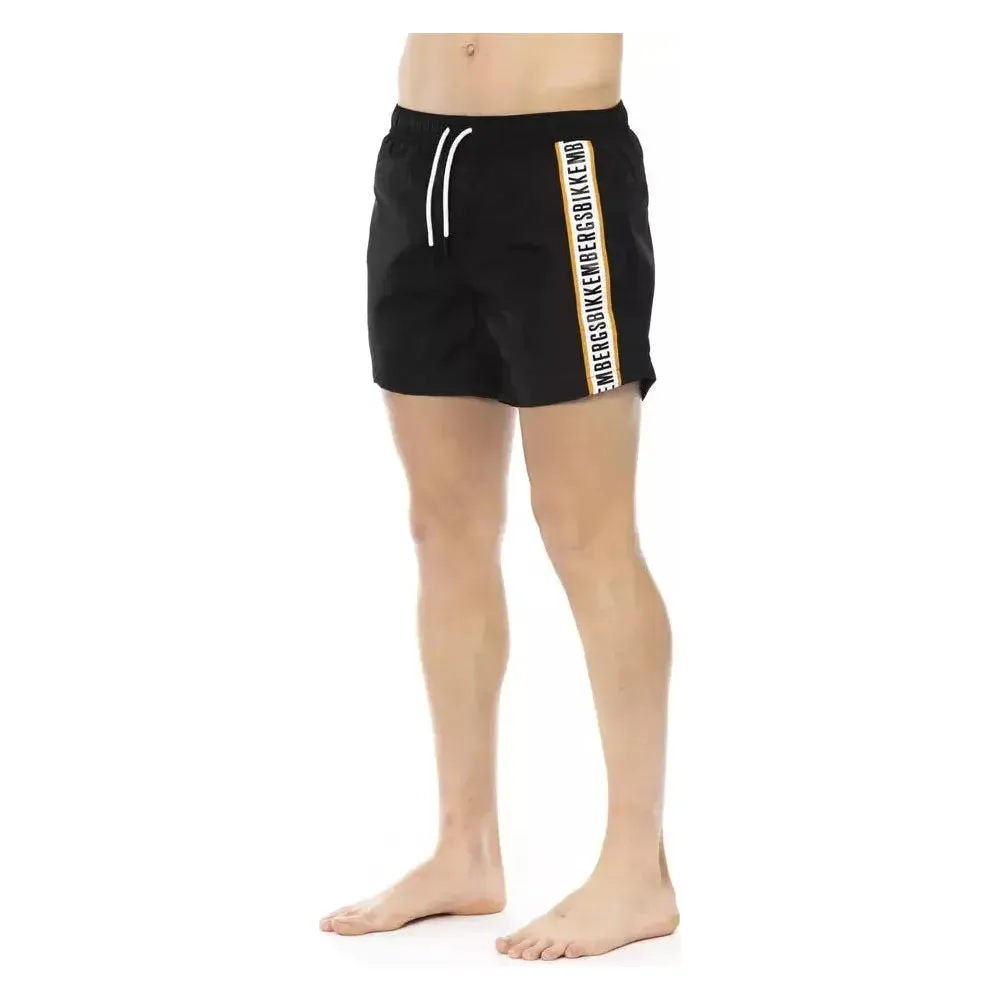 Bikkembergs Black Polyamide Men Swim Short