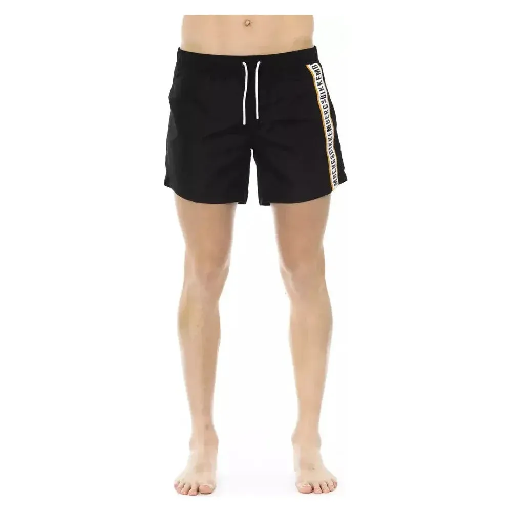 Bikkembergs Black Polyamide Men Swim Short