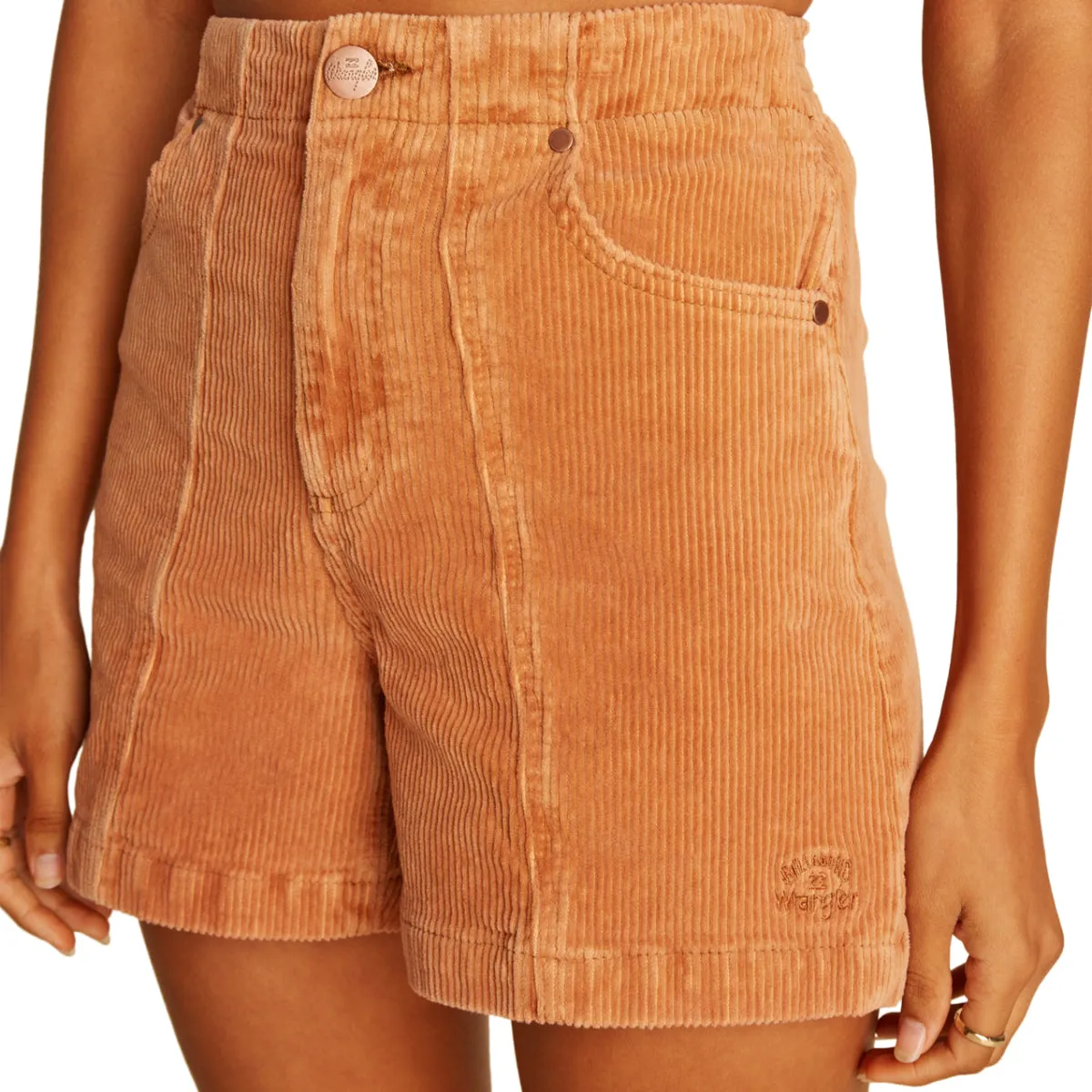 Billabong Women's Wrangler According To High Waisted Corduroy Shorts