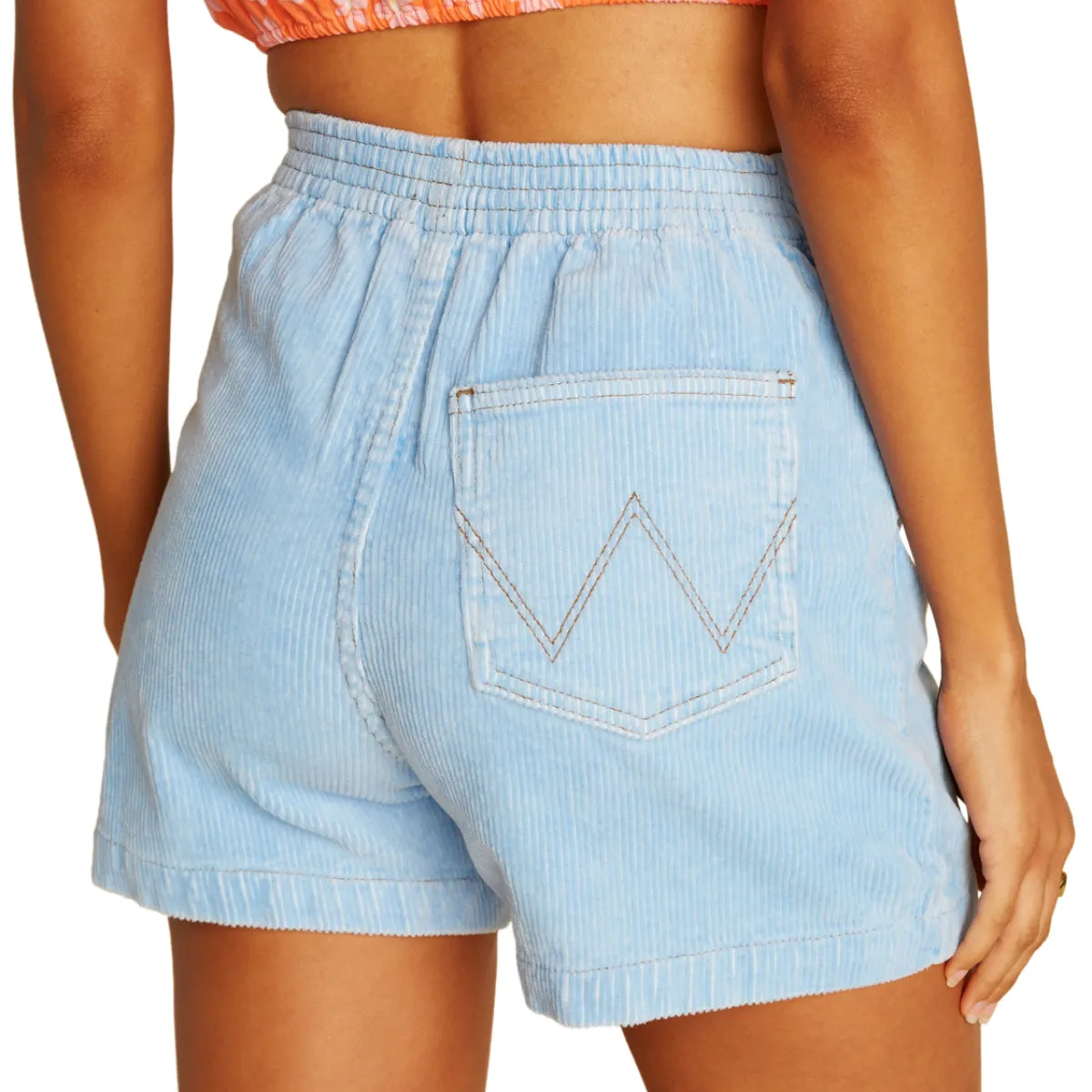 Billabong Women's Wrangler According To High Waisted Corduroy Shorts