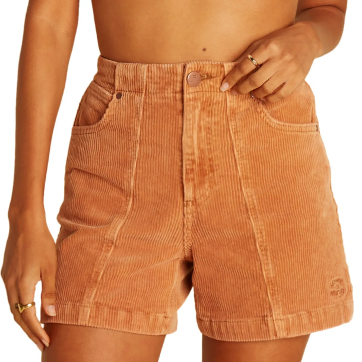 Billabong Women's Wrangler According To High Waisted Corduroy Shorts