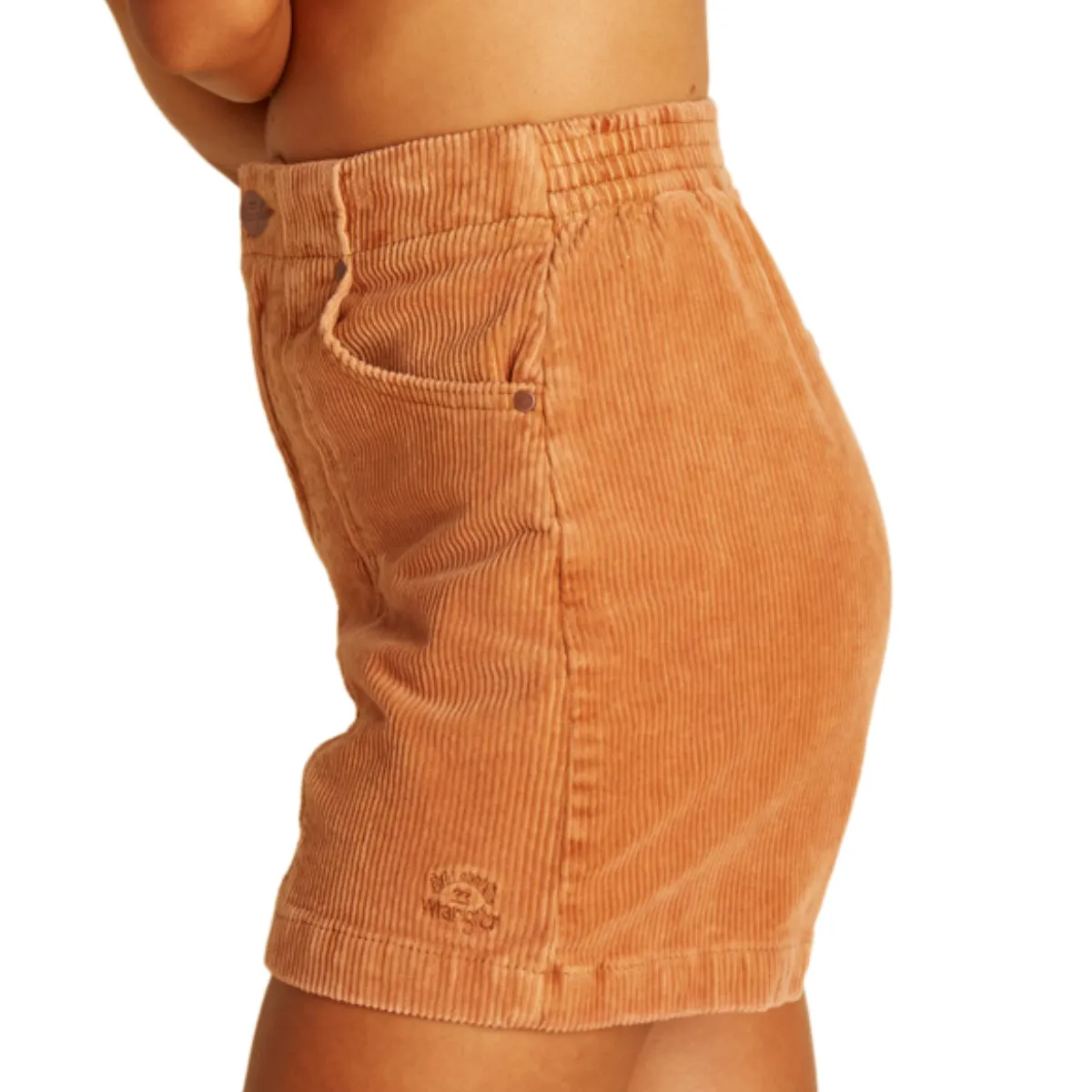 Billabong Women's Wrangler According To High Waisted Corduroy Shorts