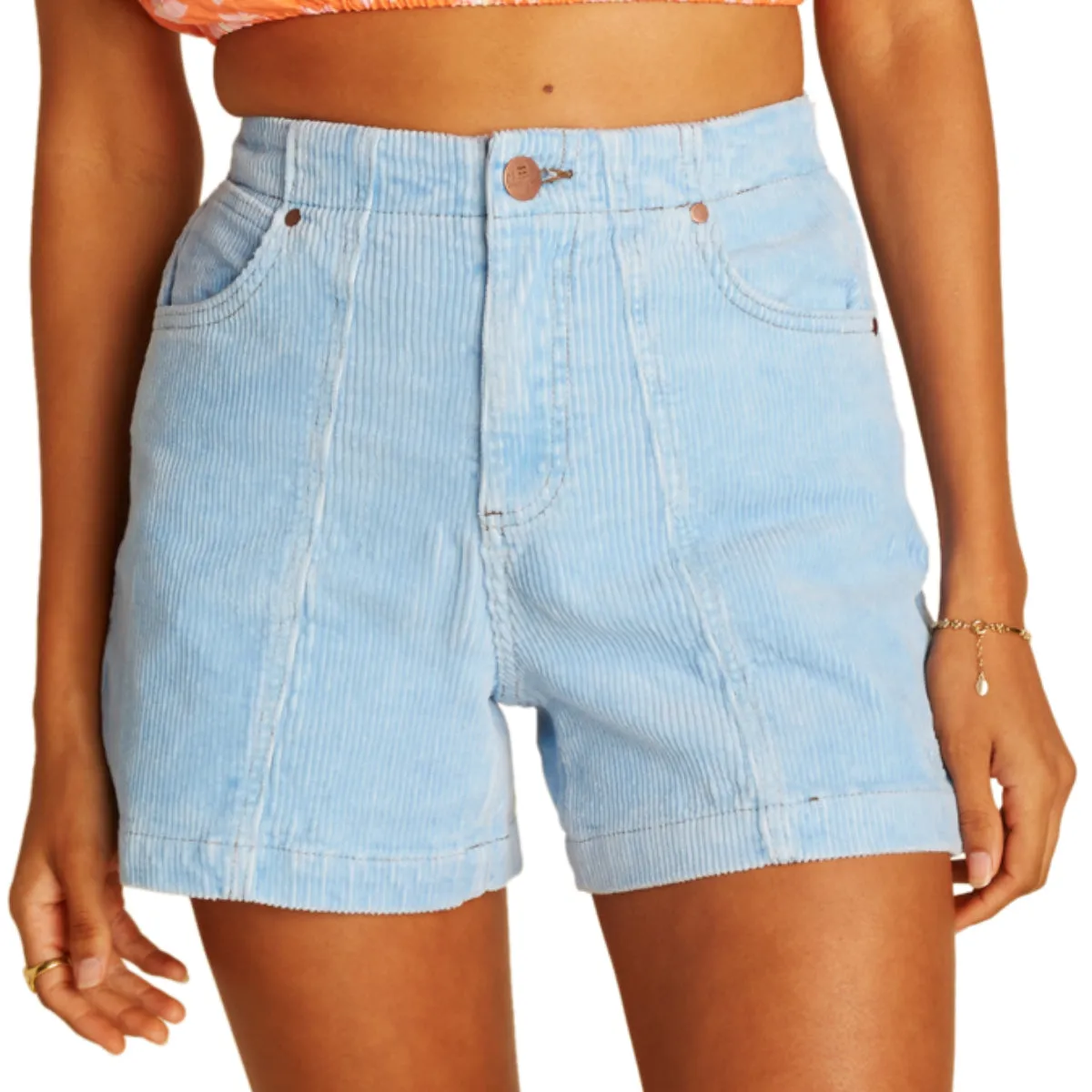 Billabong Women's Wrangler According To High Waisted Corduroy Shorts