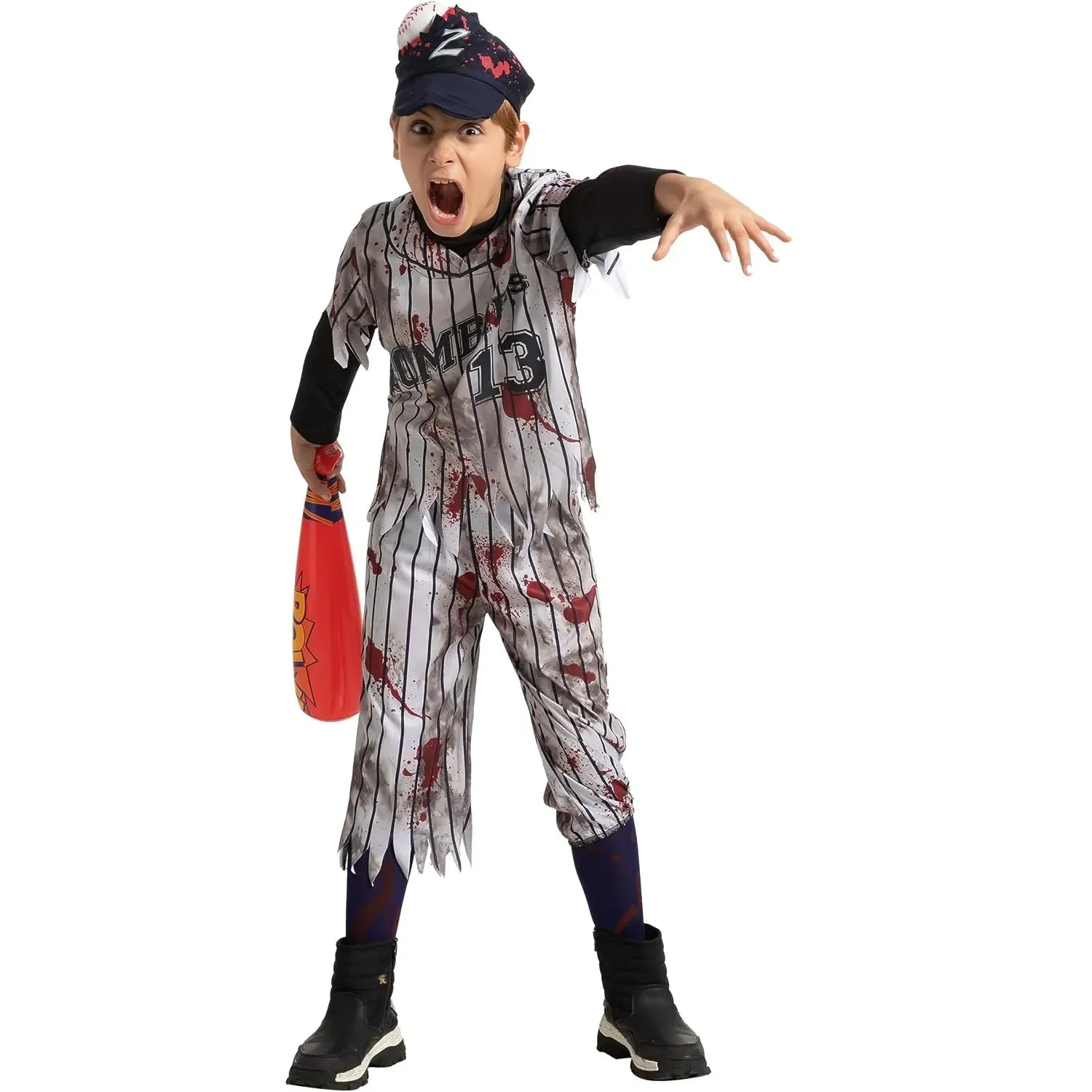 Boy Scary Baseball Player Zombie Costume