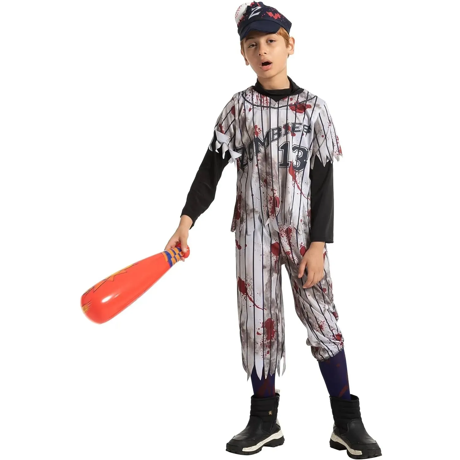 Boy Scary Baseball Player Zombie Costume