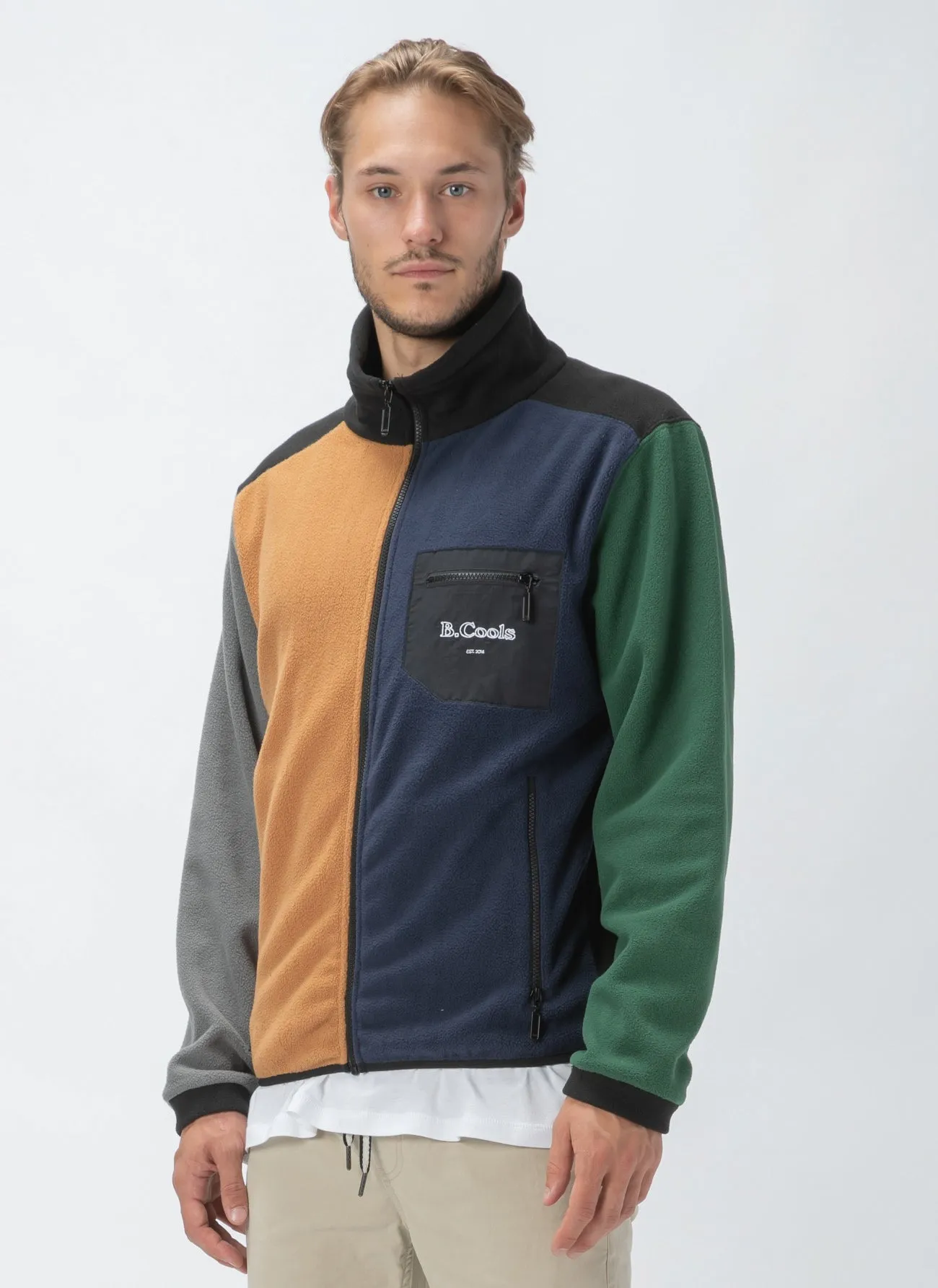 B.Quick Polarfleece Jacket Colour Block