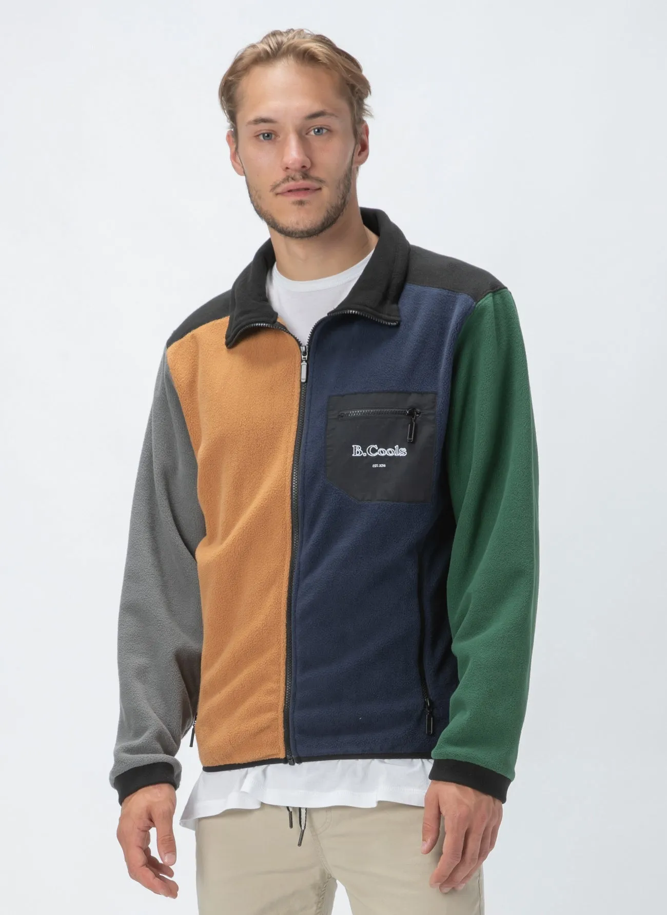 B.Quick Polarfleece Jacket Colour Block