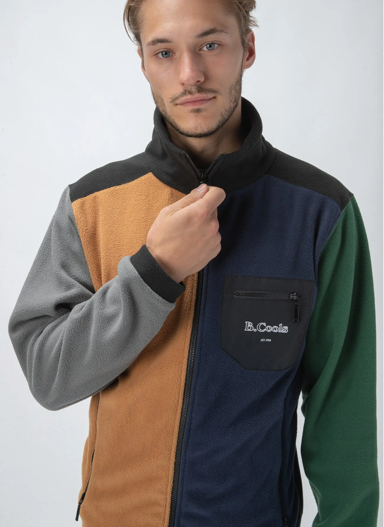 B.Quick Polarfleece Jacket Colour Block