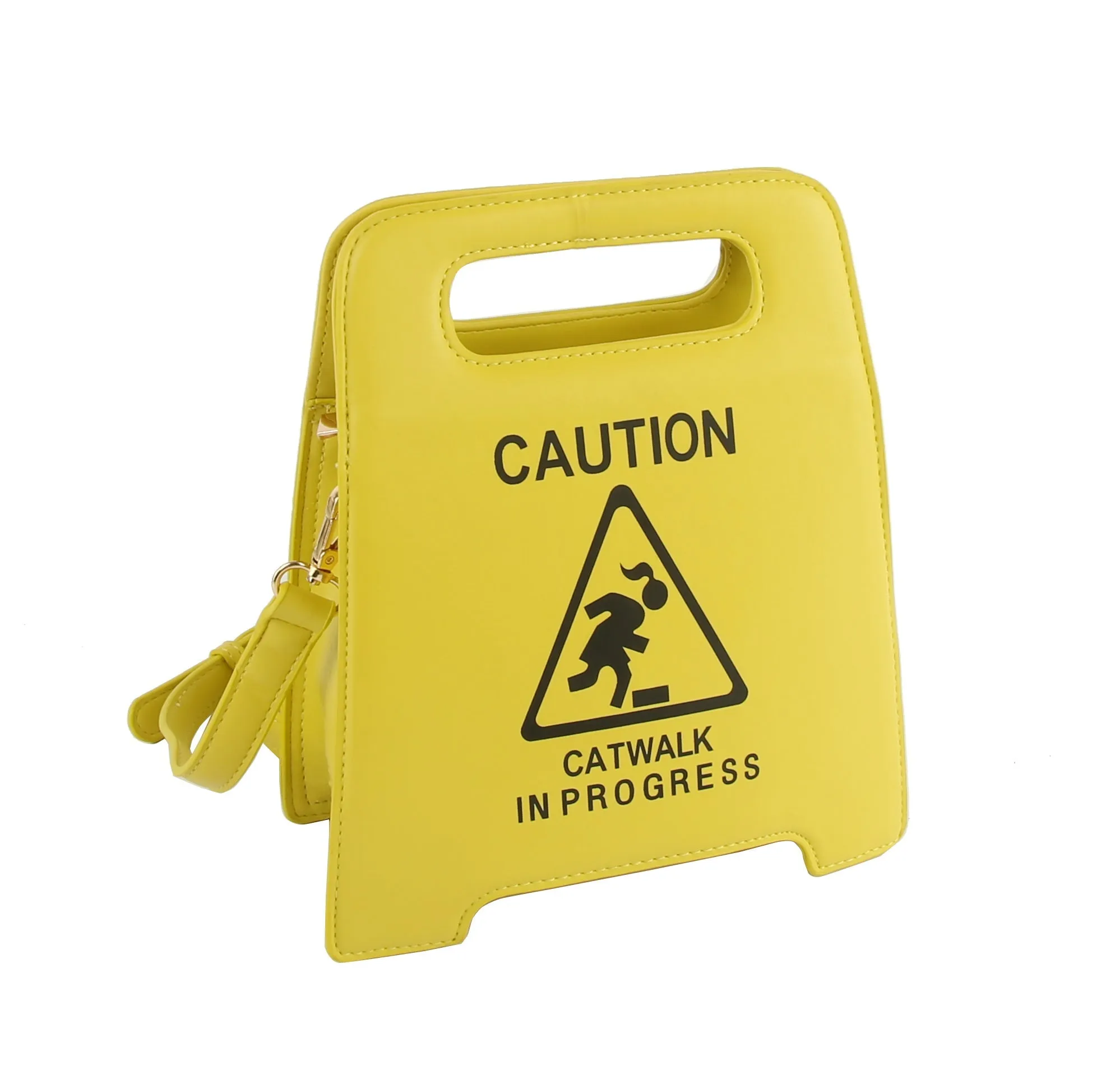 Caution Sign Purse Shoulder Crossbody Bag