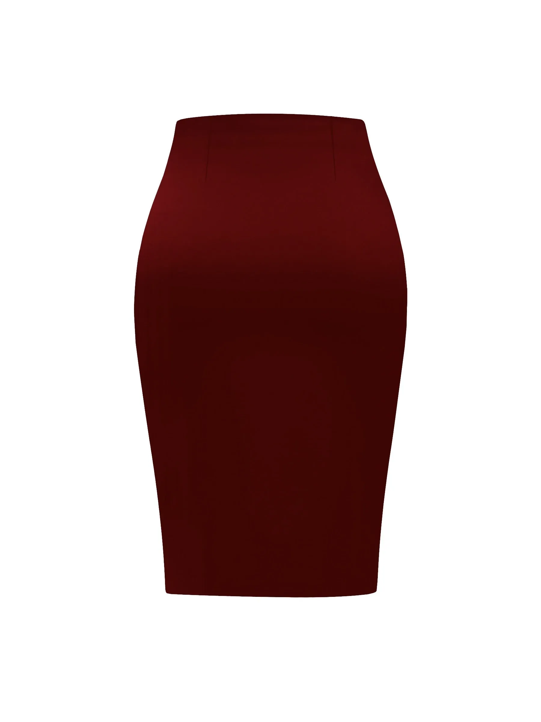 Chic Solid High Waist Midi Skirt - Flattering Slim Fit & Dramatic Split Hem - Ultra-Feminine Bodycon Style - Perfect for Stylish Women