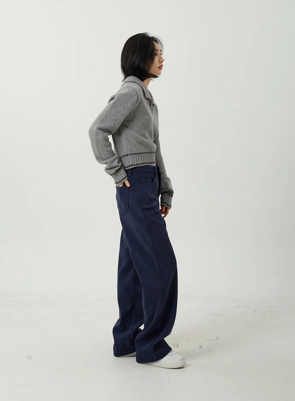 Corduroy Wide Leg Pants OJ311