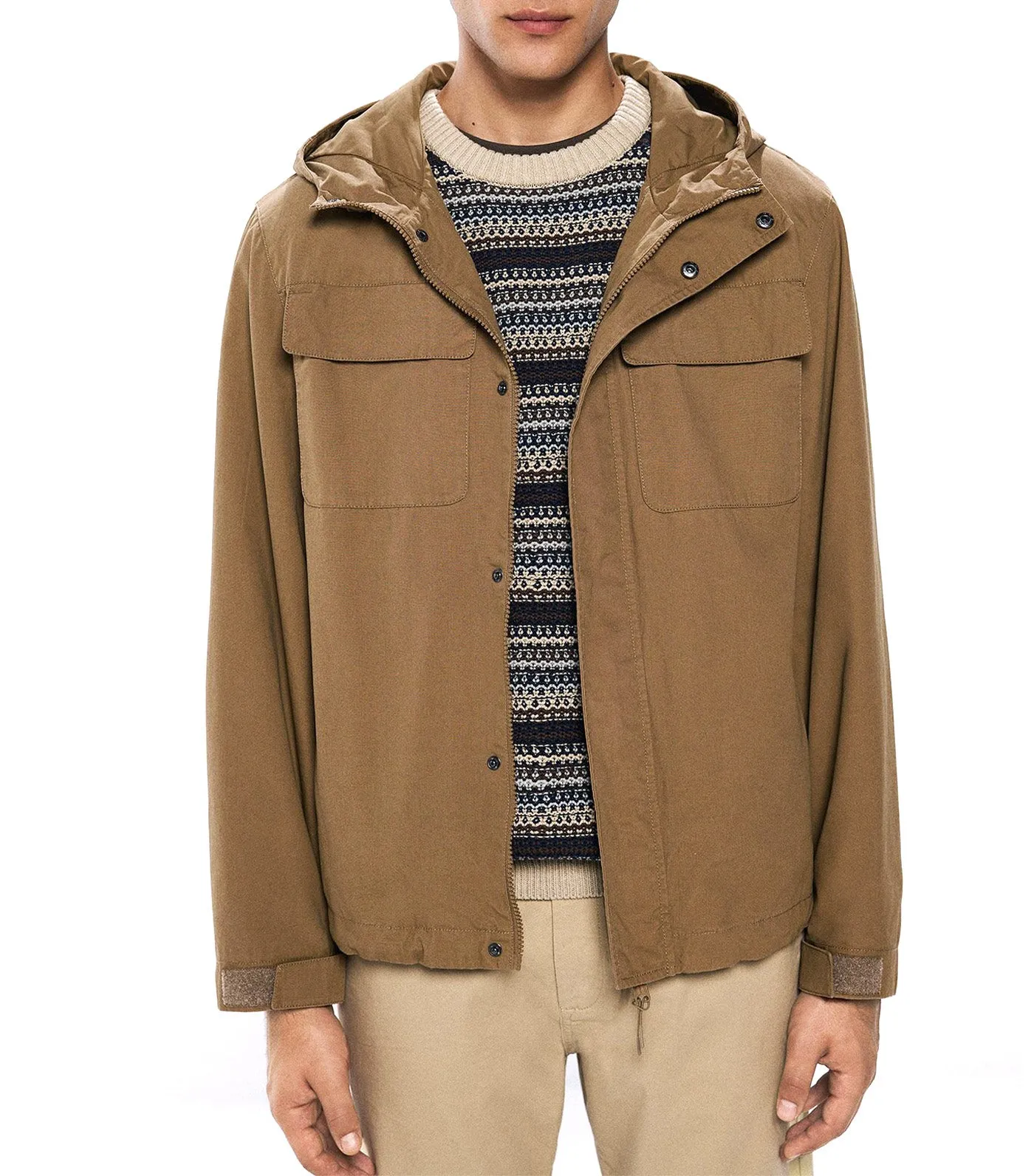 Cotton Parka Beige