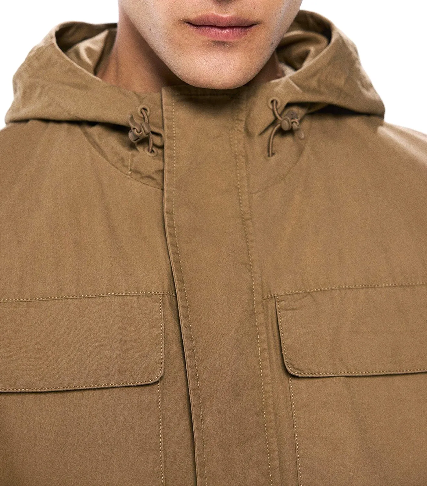 Cotton Parka Beige