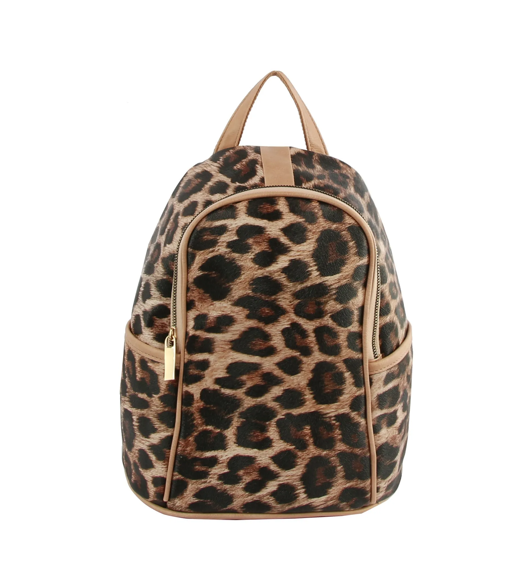 Cow Leo Print Women Backpack Daypack Purse