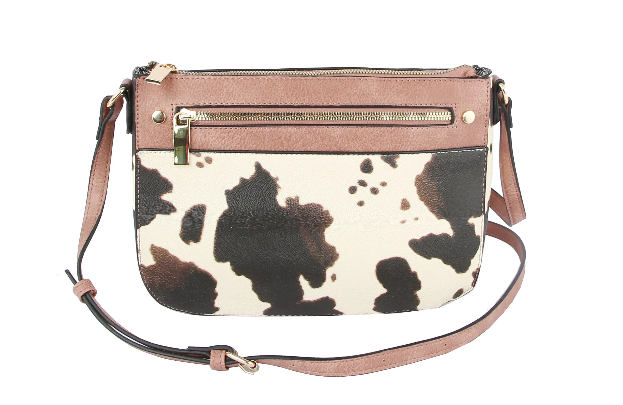 Cow Printed Crossbody Bag Shoulder Purse