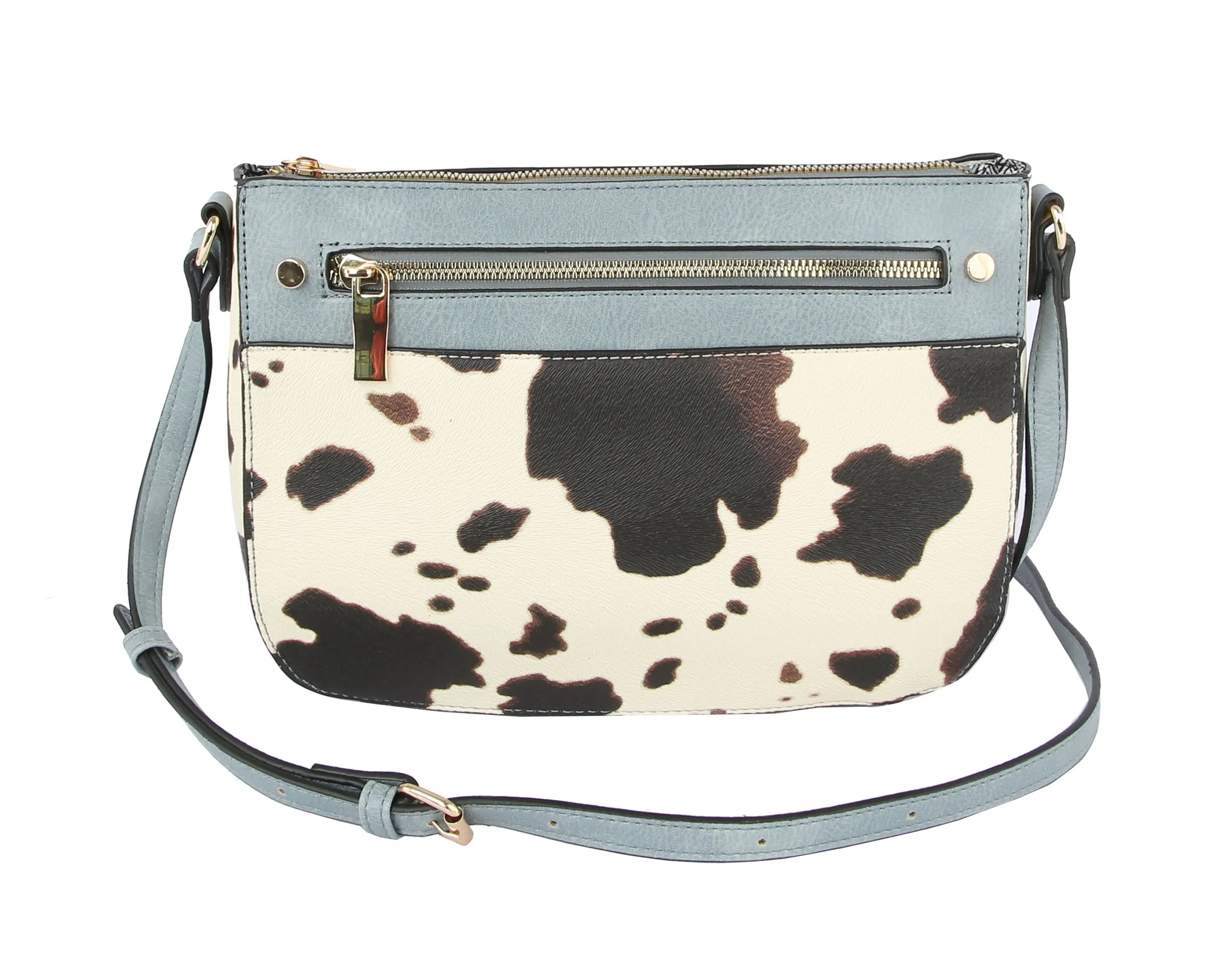 Cow Printed Crossbody Bag Shoulder Purse