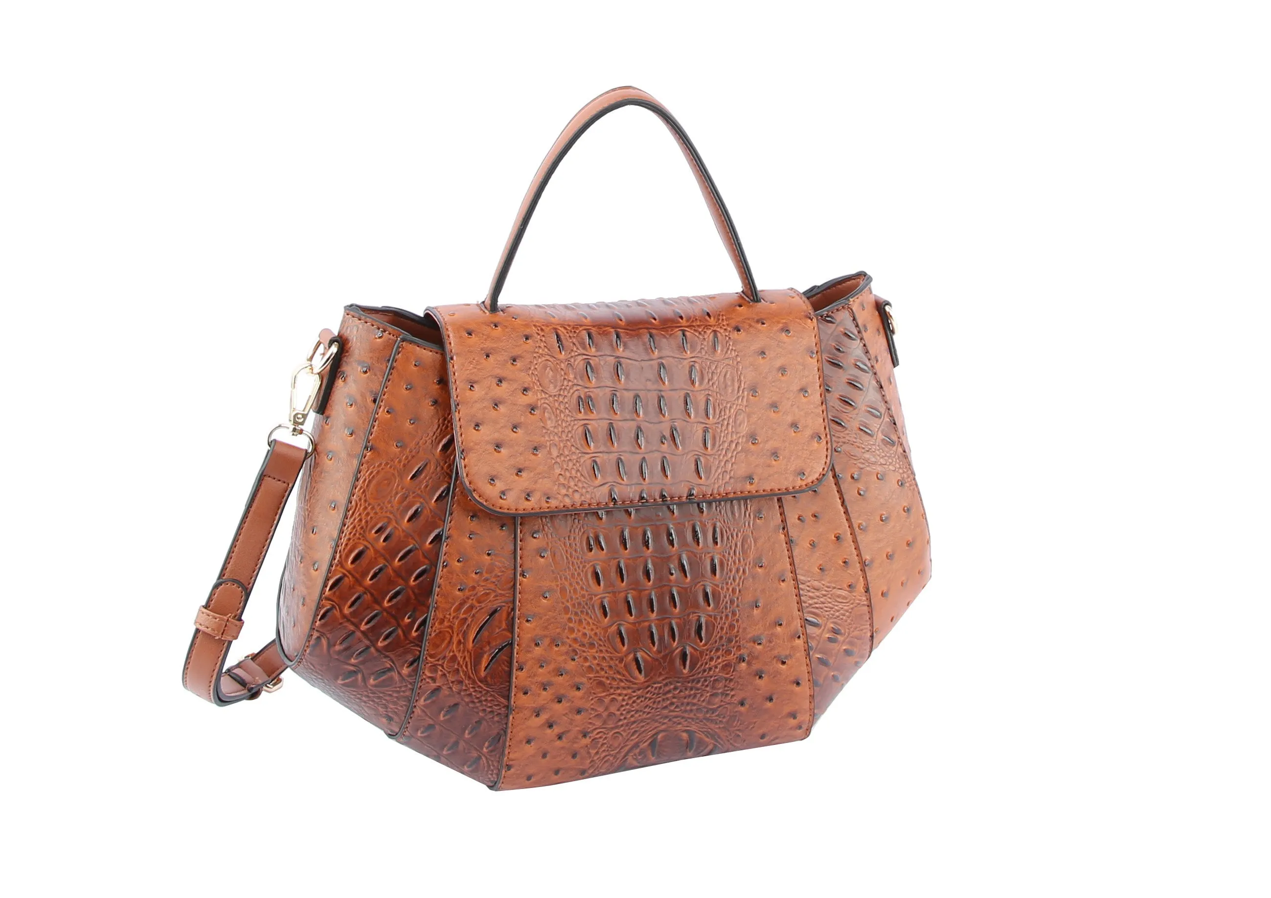 Croc Luxury Satchel Shoulder Handbag