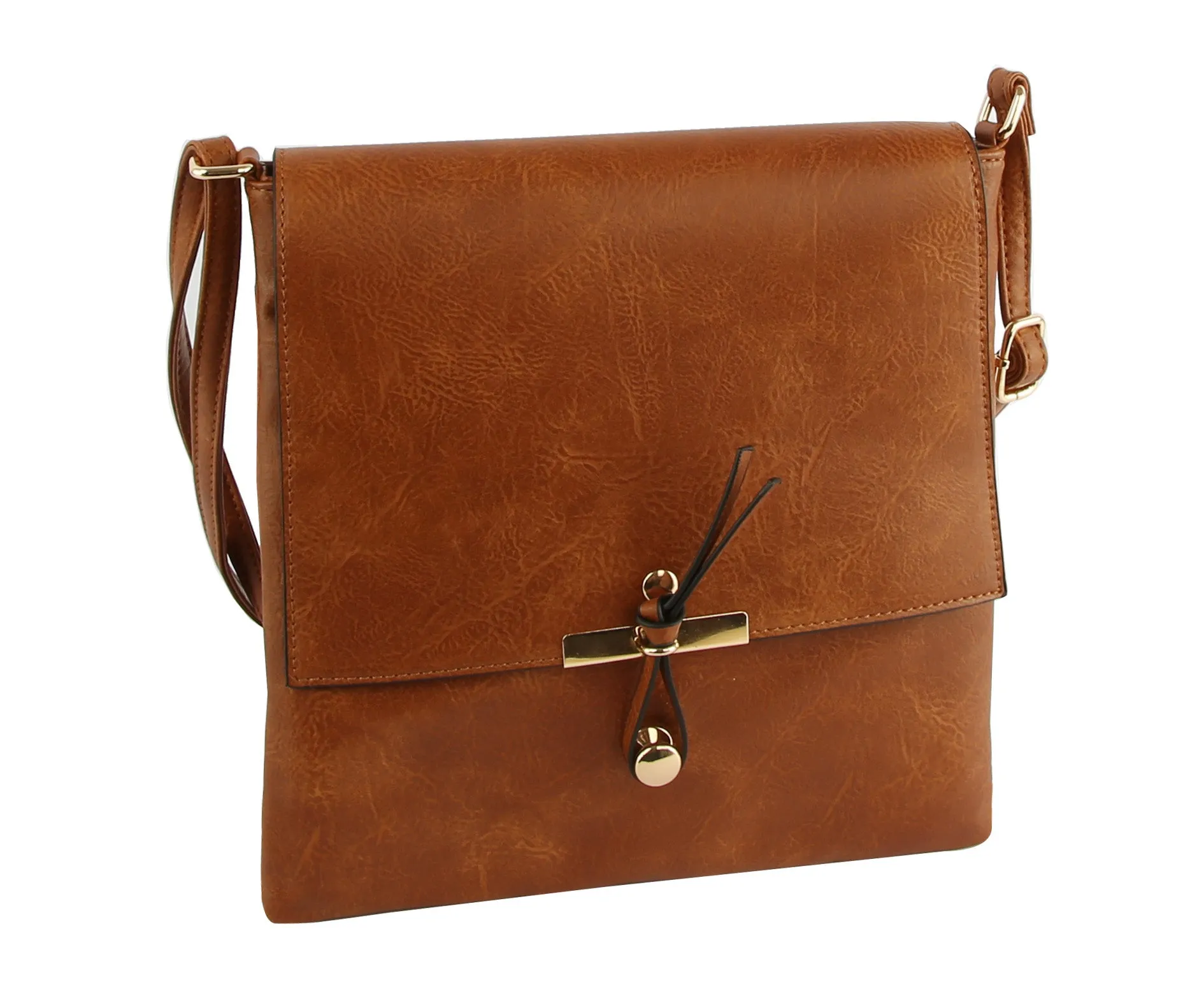 Crossbody Bag with Flap Over Snap for Women