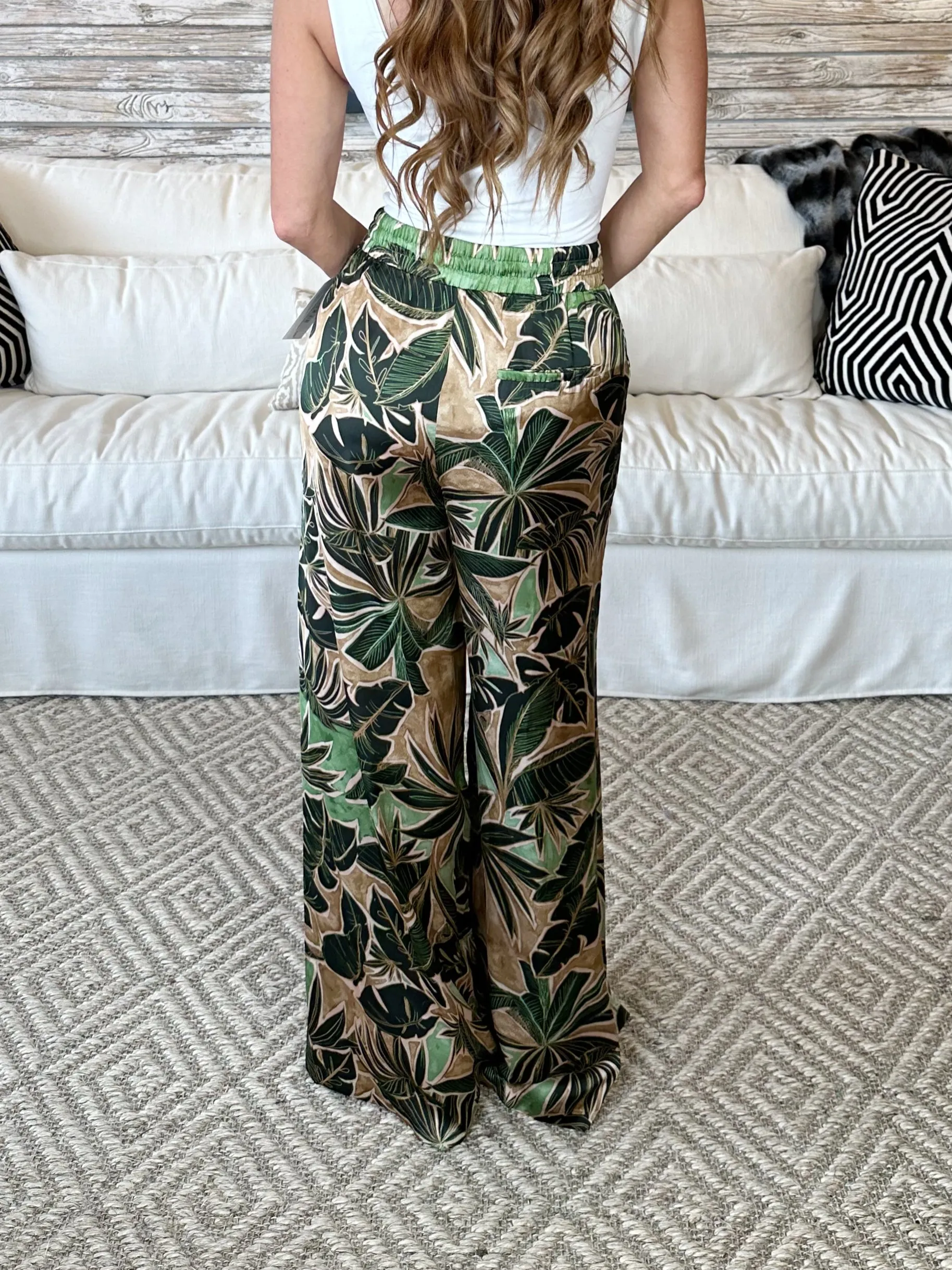 Dimity Tropical Ibiza Printed Woven Pants