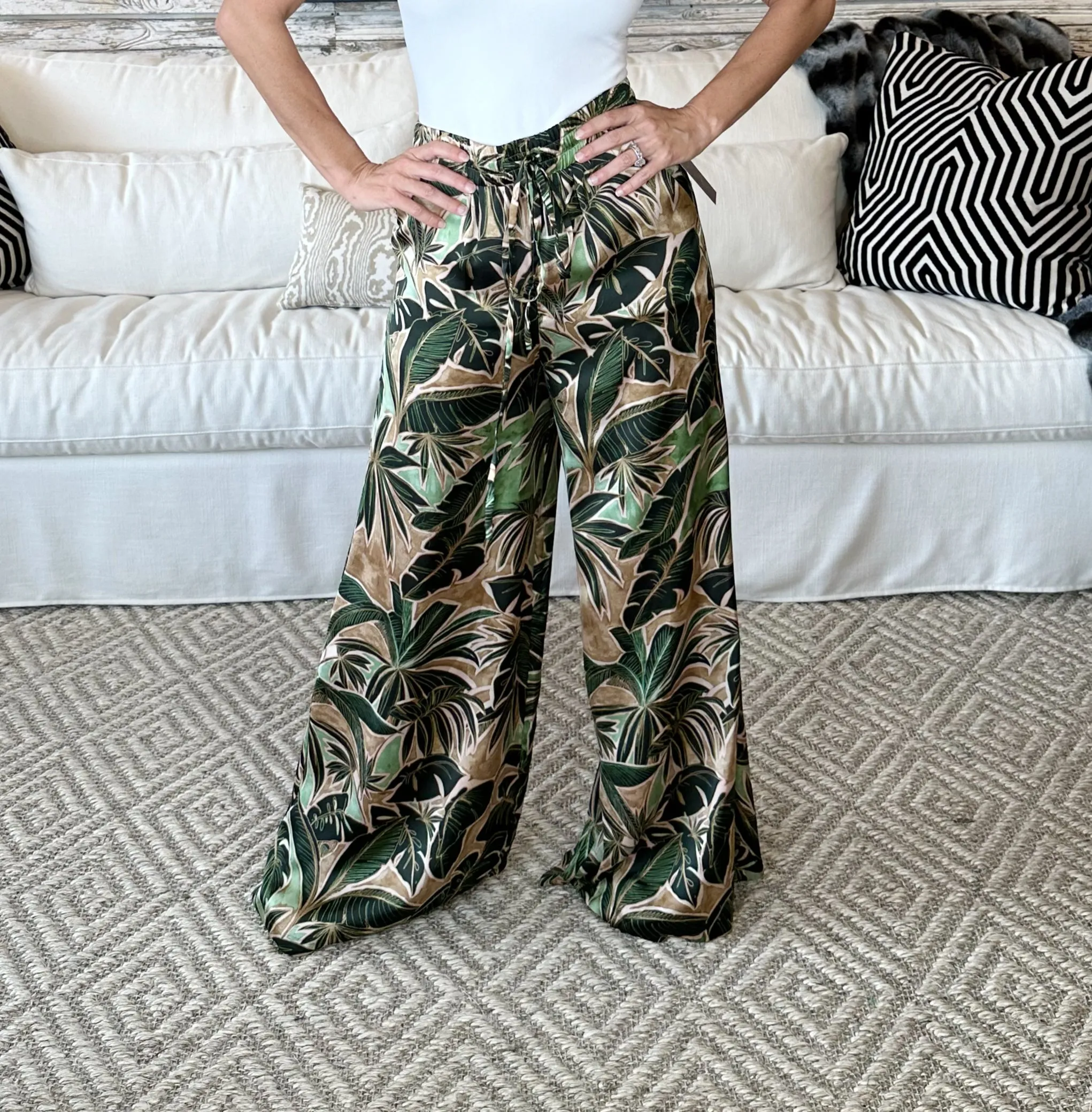 Dimity Tropical Ibiza Printed Woven Pants