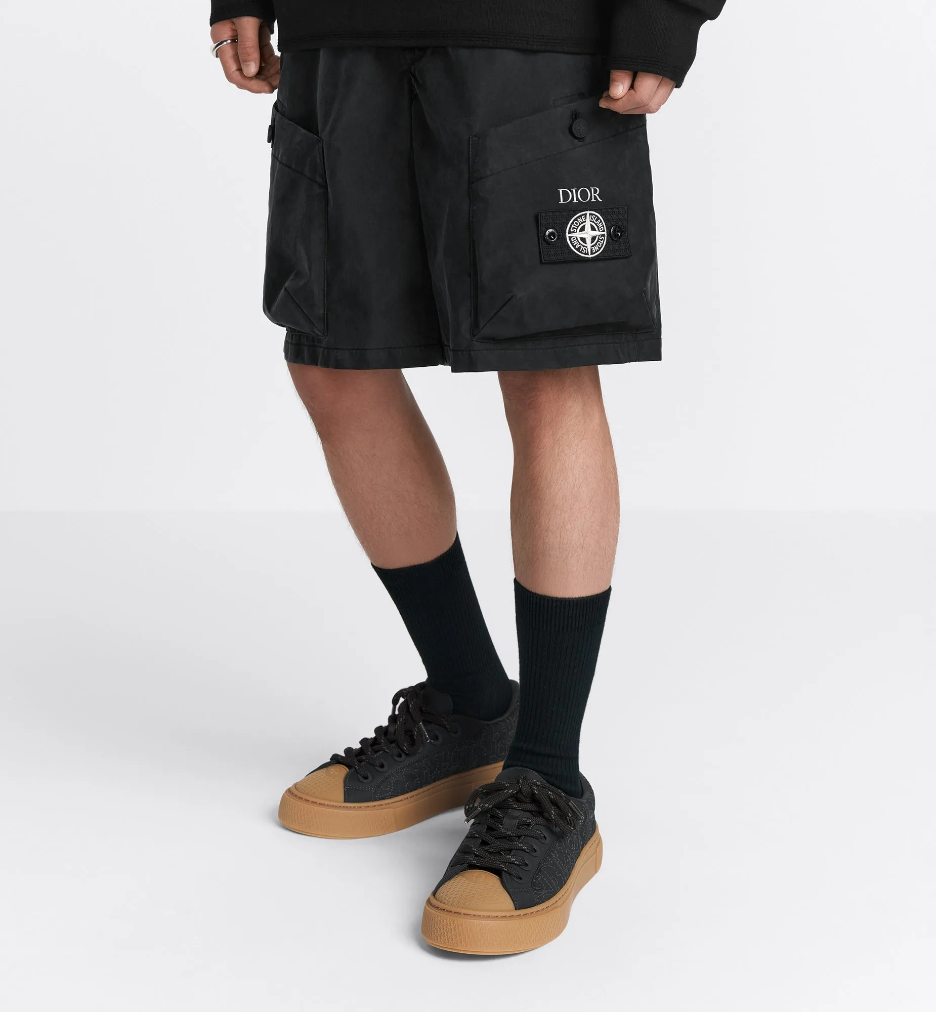 Dior And Stone Island Bermuda Shorts