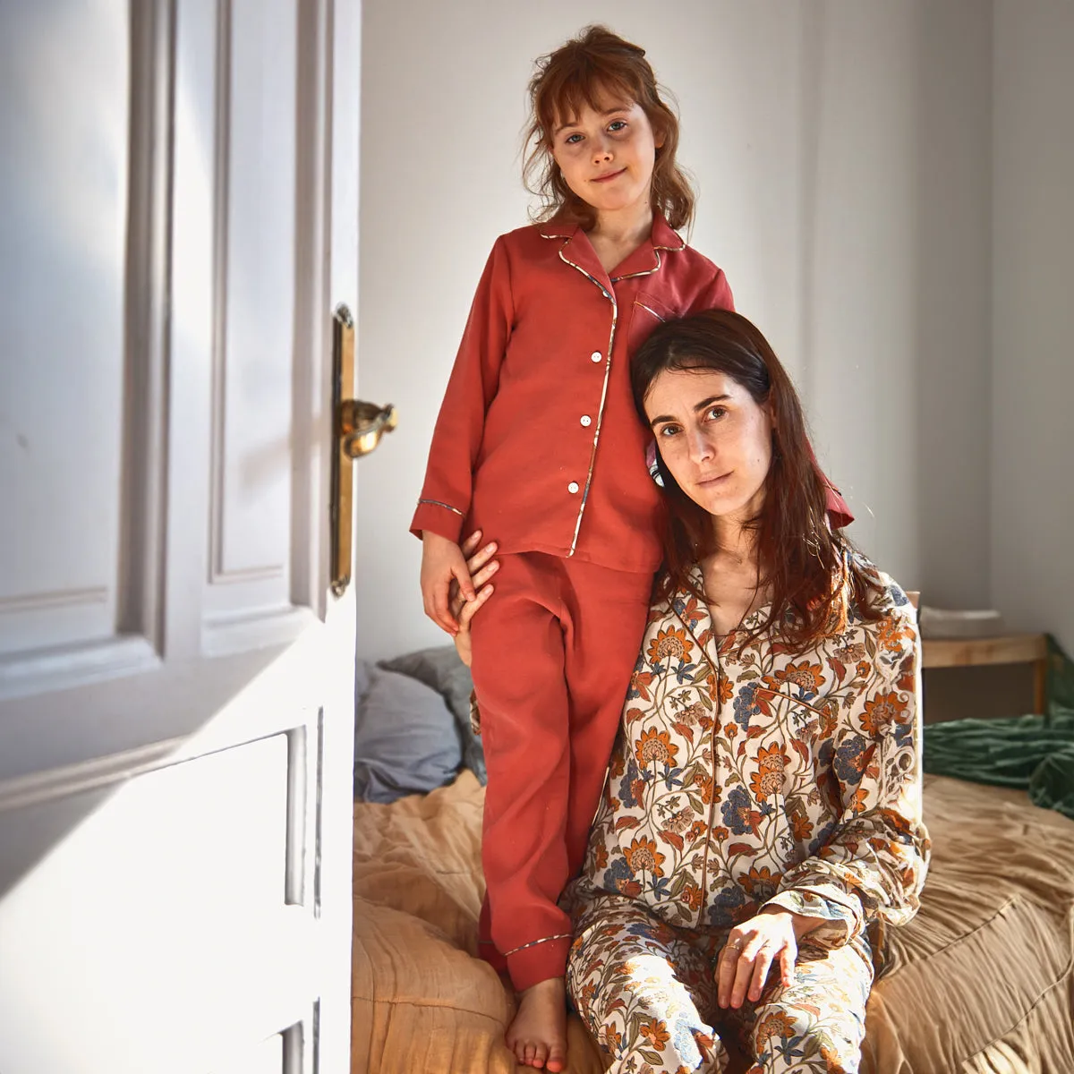 Duo for woman and kid BUDAPEST Pajamas - Paper Sewing Pattern