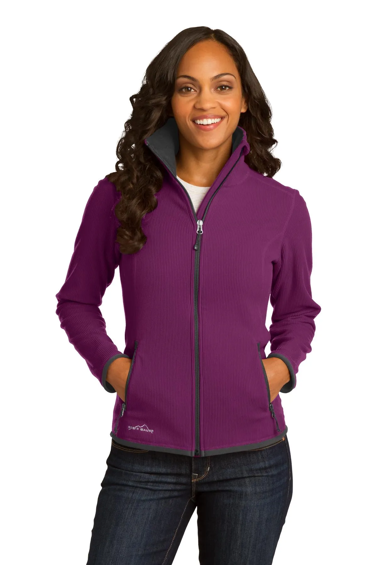 Eddie Bauer Ladies Full-Zip Vertical Fleece Jacket. EB223