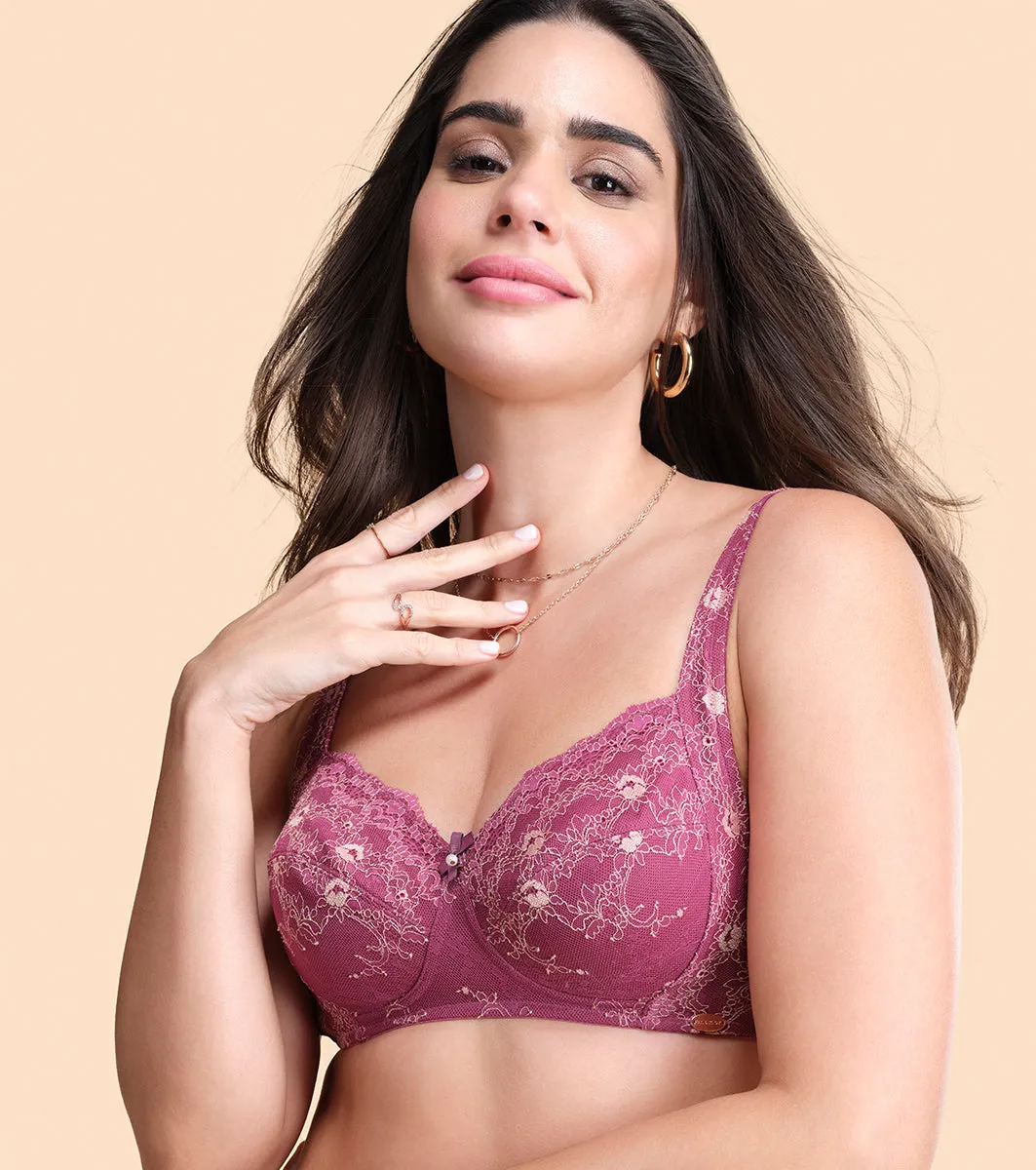 Enamor F129
LACE CONTOUR BRA
NON-PADDED WIREFREE HIGH COVERAGE