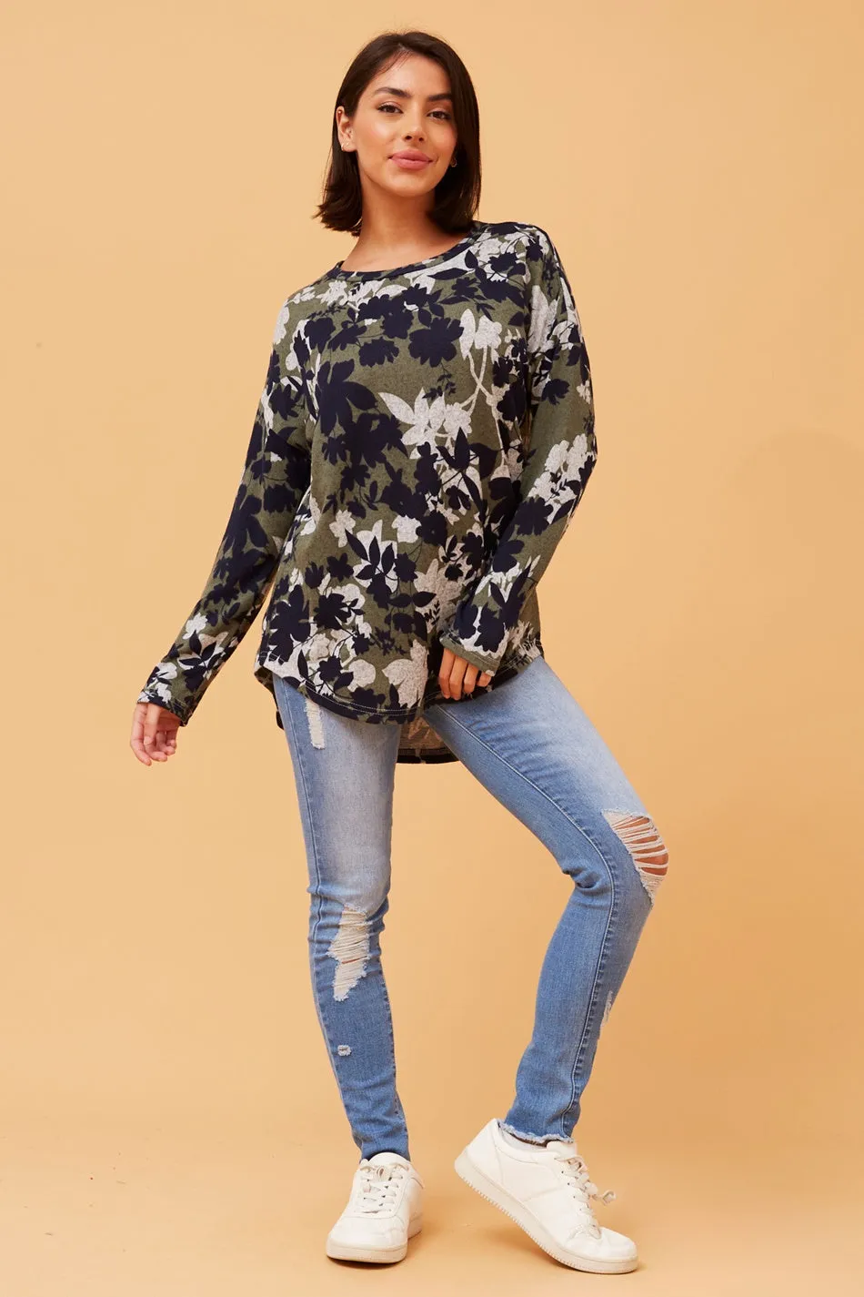 EVA BOTANICAL PRINT TOP