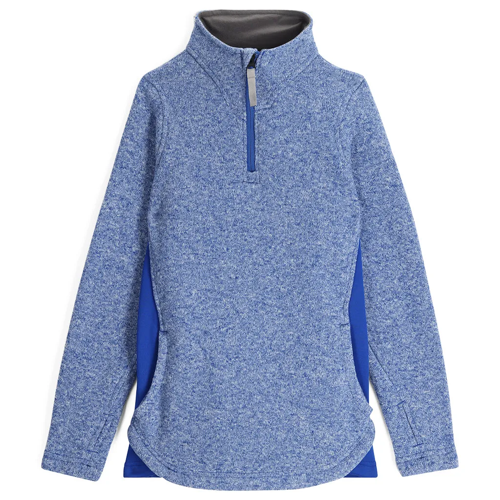 Girls Aspire Half Zip - Electric Blue