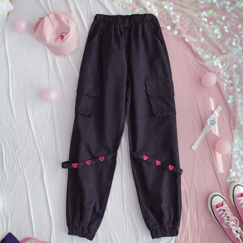 Harajuku Heart Loose Pants SD00548