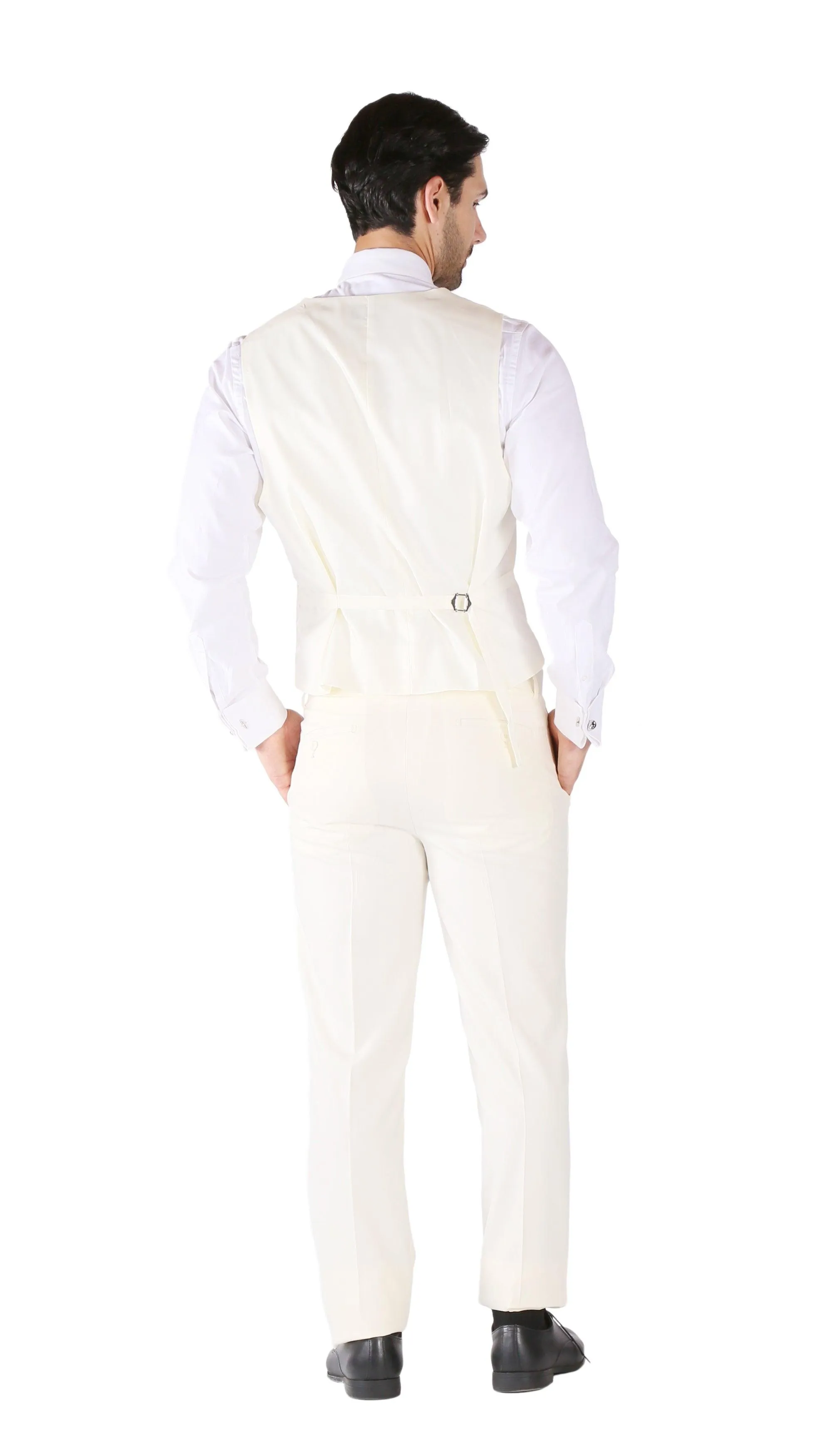 Hart 3pc Slim Fit Winter White Suit