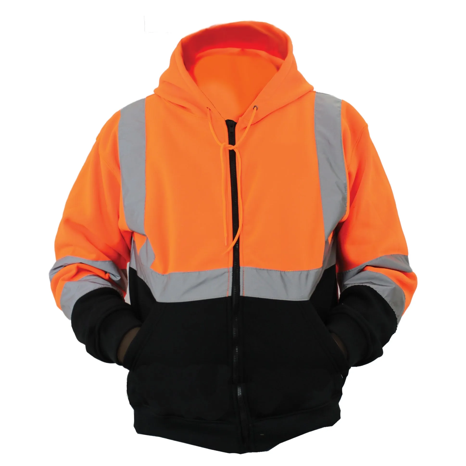 Hi-Visibility Safety Thermal Zippered Hoodie