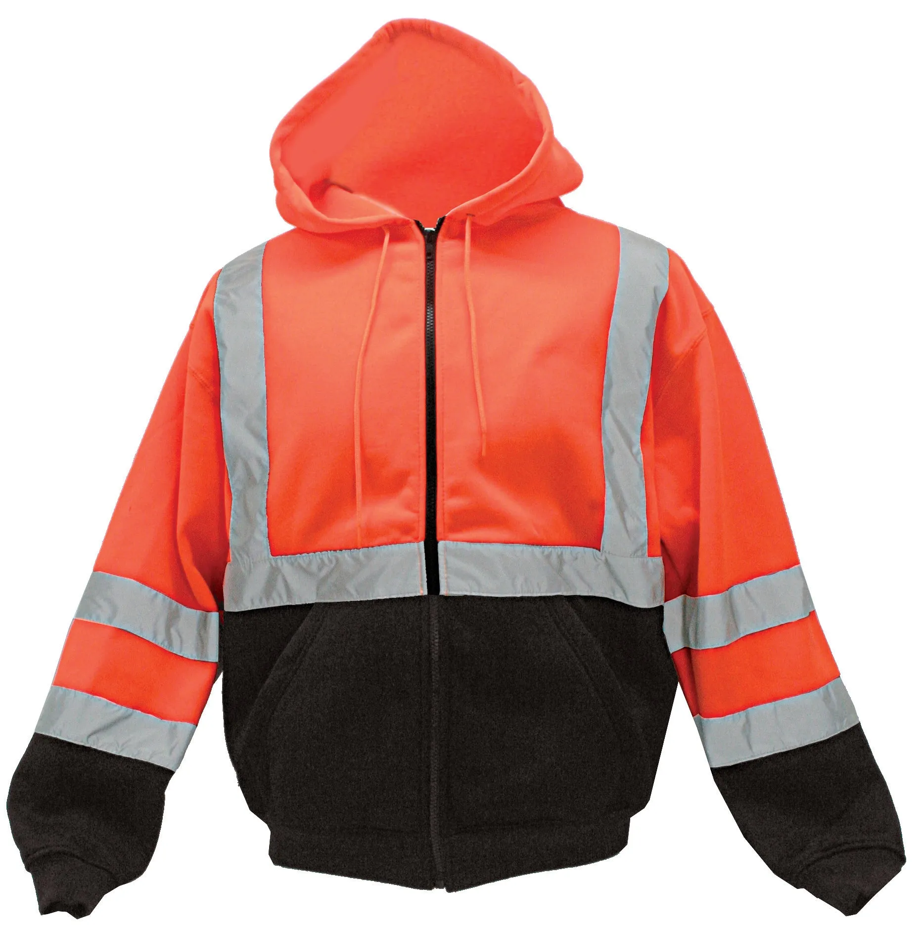 Hi-Visibility Safety Thermal Zippered Hoodie